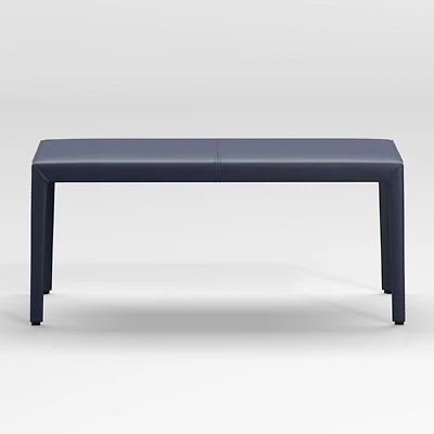 Folio Deep Blue Top-Grain Leather 40" Bench