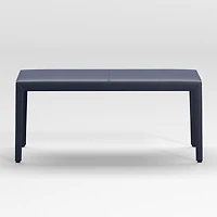 Folio Deep Blue Top-Grain Leather 40" Bench