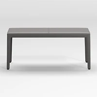 Folio Dark Grey Top-Grain Leather 40" Bench
