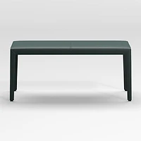 Folio Dark Green Top-Grain Leather 40" Bench