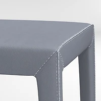 Folio Slate Blue Top-Grain Leather 40" Bench