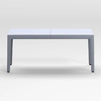 Folio Slate Blue Top-Grain Leather 40" Bench