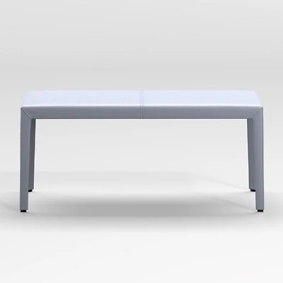 Folio Slate Blue Top-Grain Leather 40" Bench