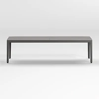 Folio Dark Grey Top-Grain Leather 64" Bench