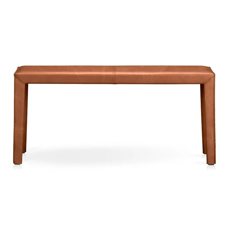 Folio Whiskey Brown Top-Grain Leather 40" Bench