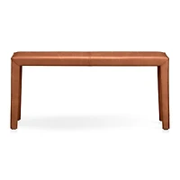 Folio Whiskey Brown Top-Grain Leather 40" Bench