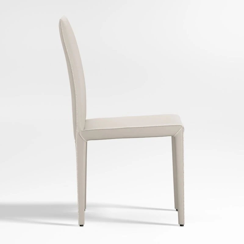 Folio Sand Top-Grain Leather Dining Chair