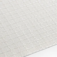 Chilewich ® Rectangular Folly White Neutral Easy-Clean Vinyl Placemat
