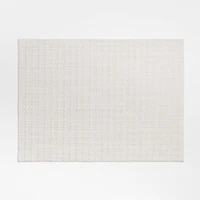 Chilewich ® Rectangular Folly White Neutral Easy-Clean Vinyl Placemat