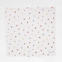 Forest Animals Organic Cotton Gauze Baby Swaddle Blankets, Set of 2
