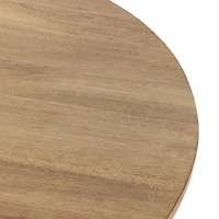 Foxx 60" Round Natural Wood Dining Table