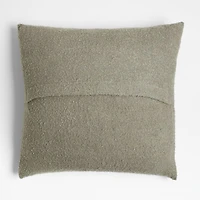 Frances Faux Mohair 23"x23" Leaf Green Throw Pillow Cover by Jake Arnold