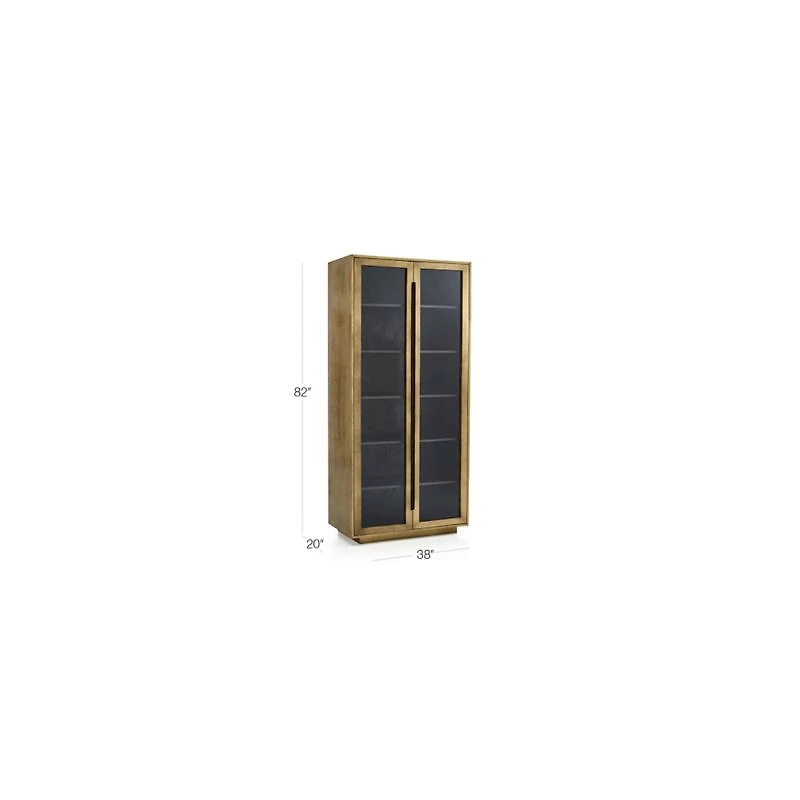 Freda Glass Door Storage Cabinet