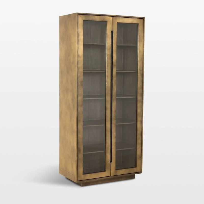 Freda Glass Door Storage Cabinet
