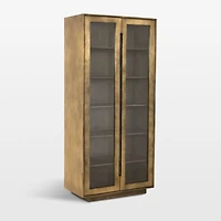Freda Glass Door Storage Cabinet
