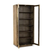 Freda Glass Door Storage Cabinet