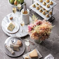 French Kitchen Marble 2-Tier Server