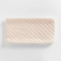 Frenchie Dusty Blush Organic Cotton Baby Changing Pad Cover by Leanne Ford