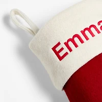 Festive Friends Felt Bear Kids Christmas Stocking