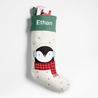 Festive Friends Felt Penguin Kids Christmas Stocking