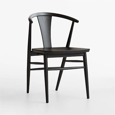 Fyn Black Wood Dining Chair