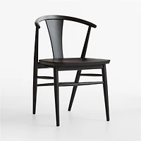 Fyn Black Wood Dining Side Chair