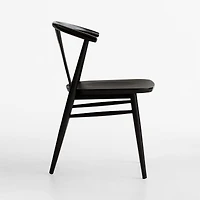Fyn Black Wood Dining Side Chair