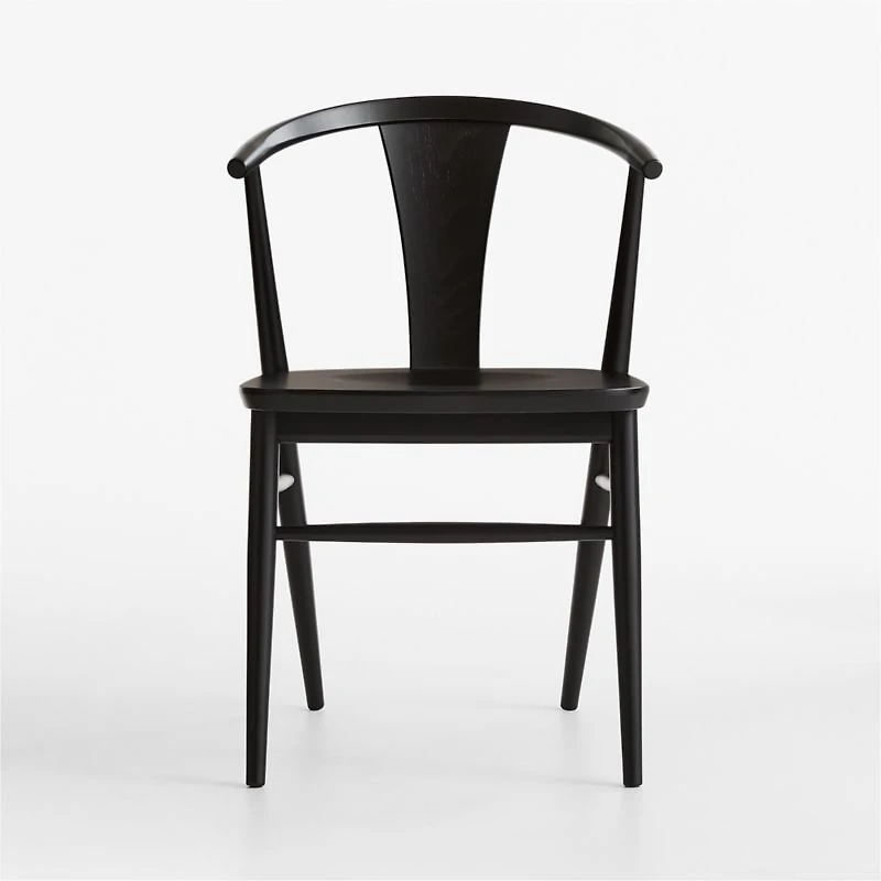 Fyn Black Wood Dining Side Chair