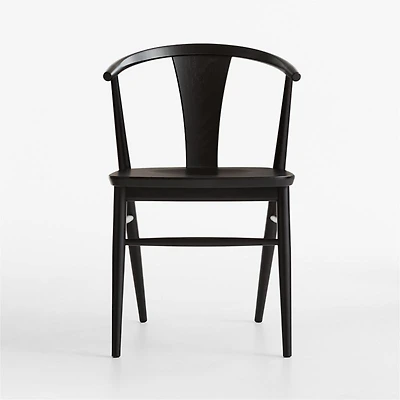 Fyn Black Wood Dining Side Chair