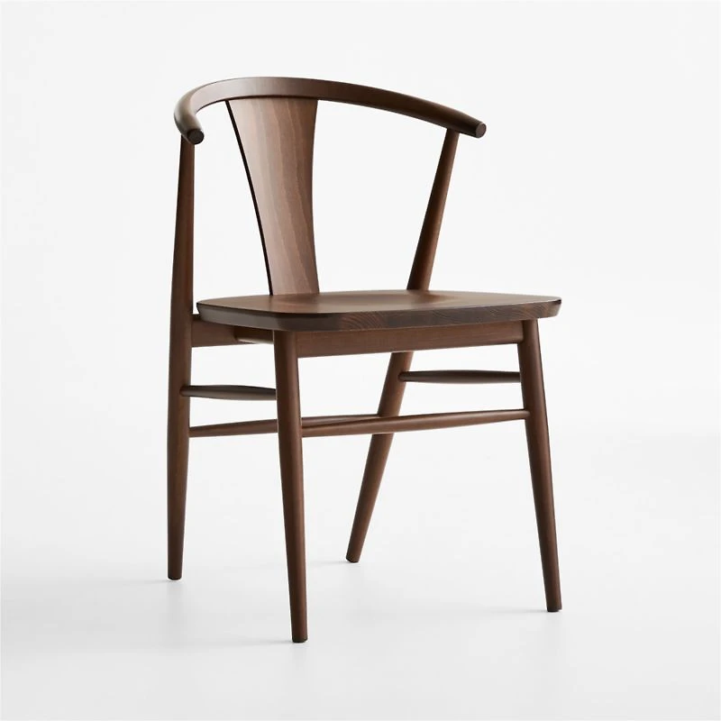 Fyn Natural Walnut Wood Dining Side Chair