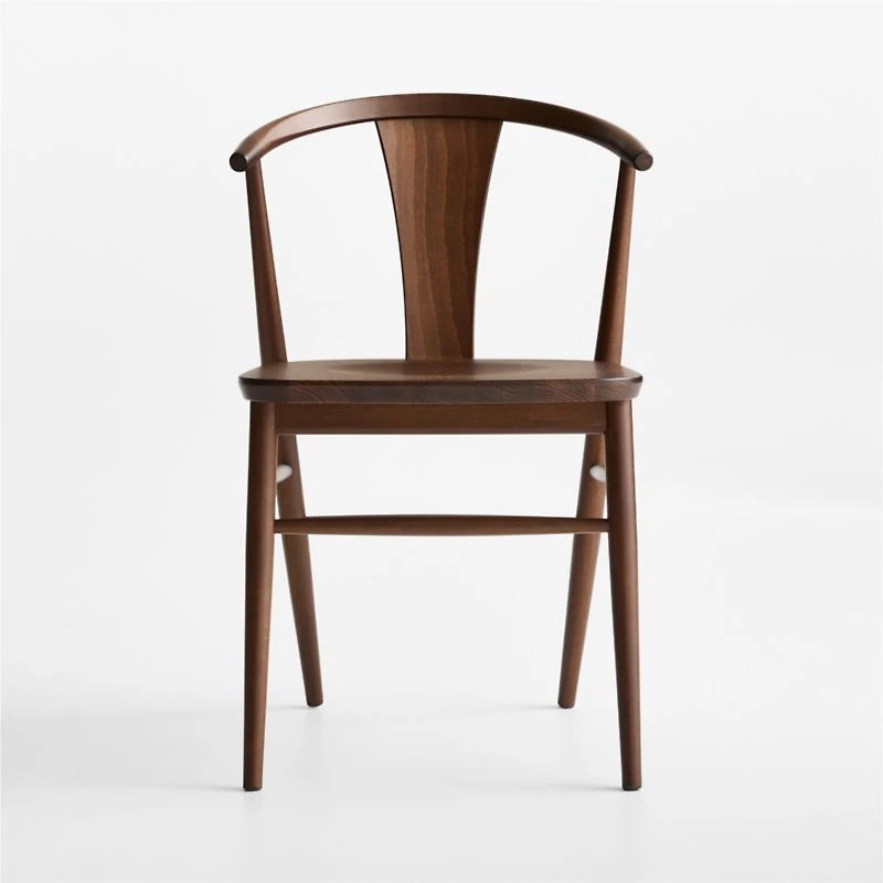 Fyn Natural Walnut Wood Dining Side Chair
