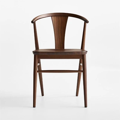 Fyn Natural Walnut Wood Dining Side Chair