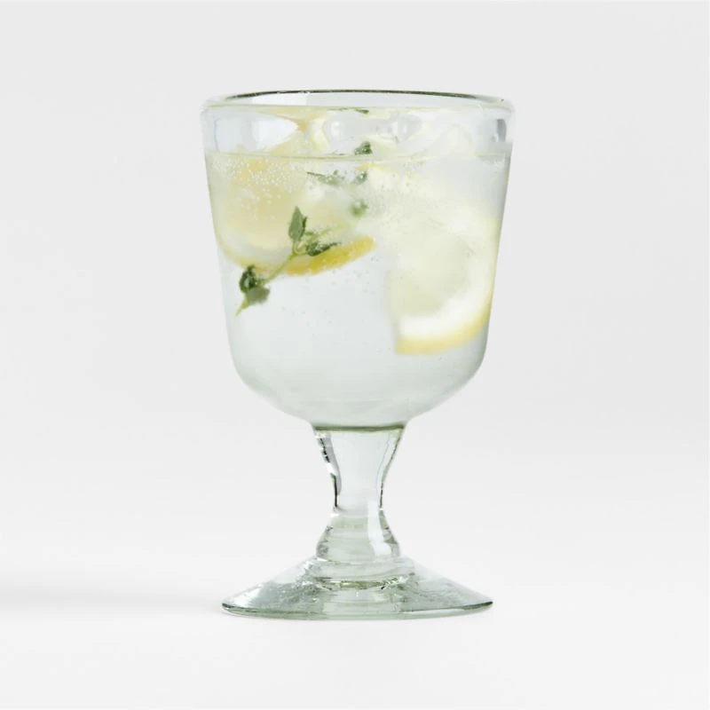 Careyes Recycled Glass Goblet by Gaby Dalkin