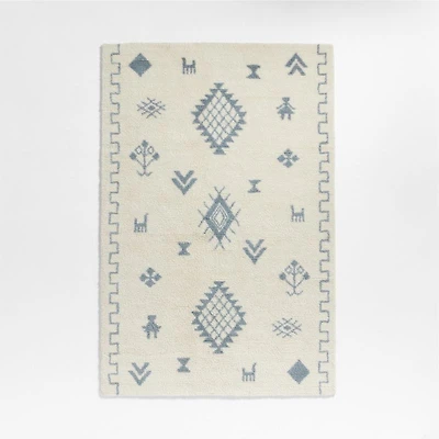Gabey Figures Wool Kids Area Rug 5'x8