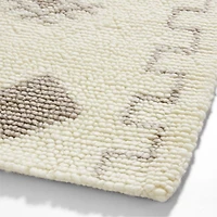 Gabey Figures Wool Dark Beige Kids Area Rug 5'x8'