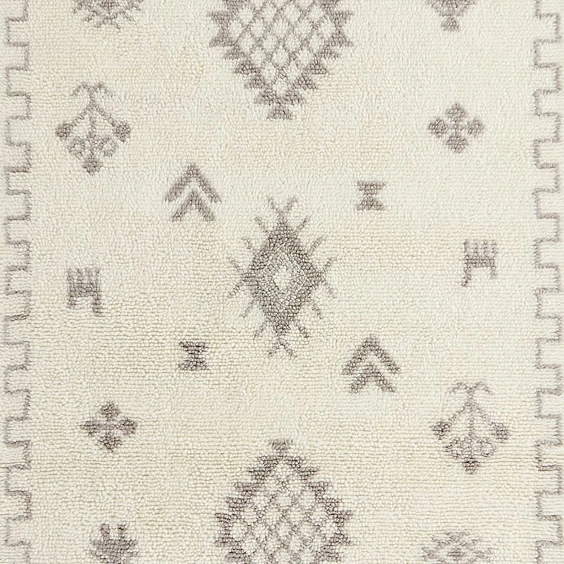 Gabey Figures Wool Dark Beige Kids Area Rug 5'x8'