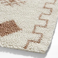 Gabey Figures Wool Pink Kids Area Rug 5'x8'