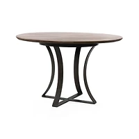 Damen 48" Brown Wood Top Dining Table