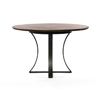 Damen 48" Brown Wood Top Dining Table