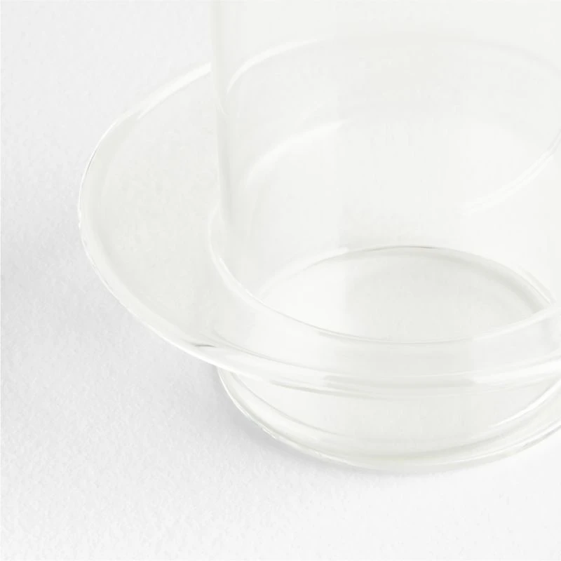 Gara Clear Glass Hurricane Candle Holder 7"