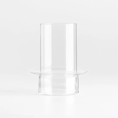 Gara Clear Glass Hurricane Candle Holder 7"