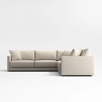 Gather Deep 3-Piece L-Shaped Sectional Sofa