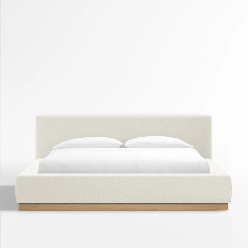 Gather Ivory Upholstered Queen Bed