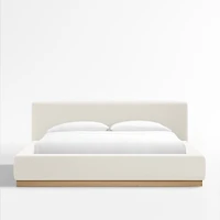 Gather Ivory Upholstered Queen Bed