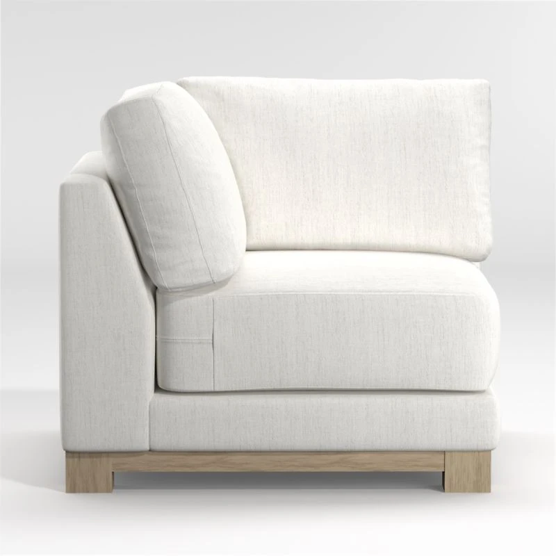 Gather Wood Base Corner Chair