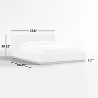 Gather Ivory Upholstered Queen Bed