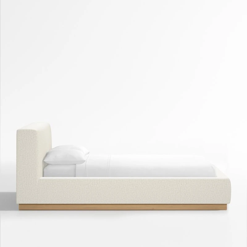 Gather Ivory Upholstered Queen Bed