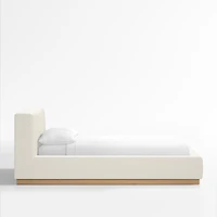 Gather Ivory Upholstered Queen Bed