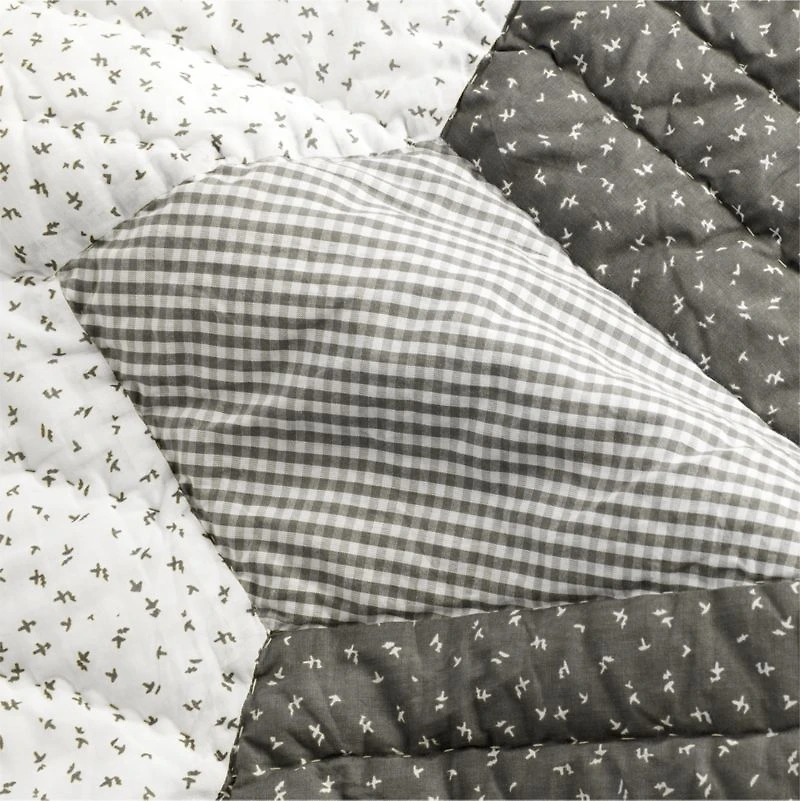 Gee's Bend Little Sassy Patchwork Organic Cotton Baby Crib Quilt