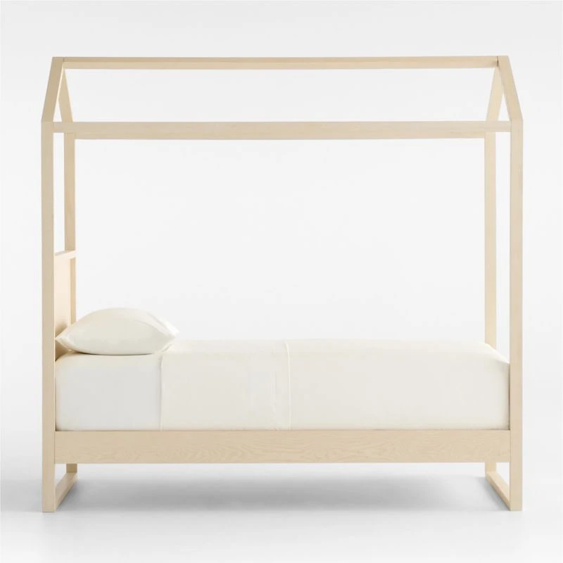 Gemini Sun Washed Ash Wood Kids Twin Tent Bed